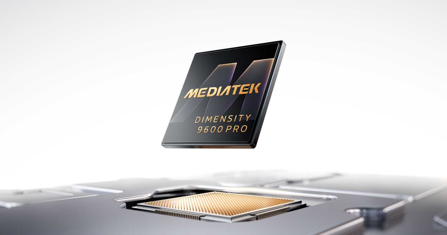 عرض ثلاثي الأبعاد لشريحة معالج الهاتف الذكي MediaTek Dimensity 9600 PRO