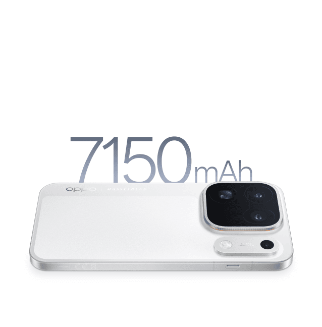 OPPO Find X10 Pro Max back view with large text highlighting massive battery