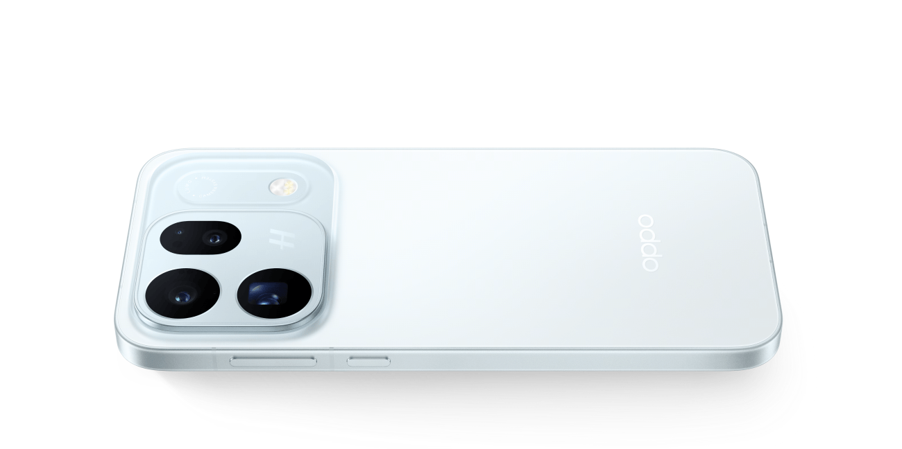 منظر خلفي لهاتف OPPO Find X10 يبرز تصميم Fashion-Tech Borderless Design
