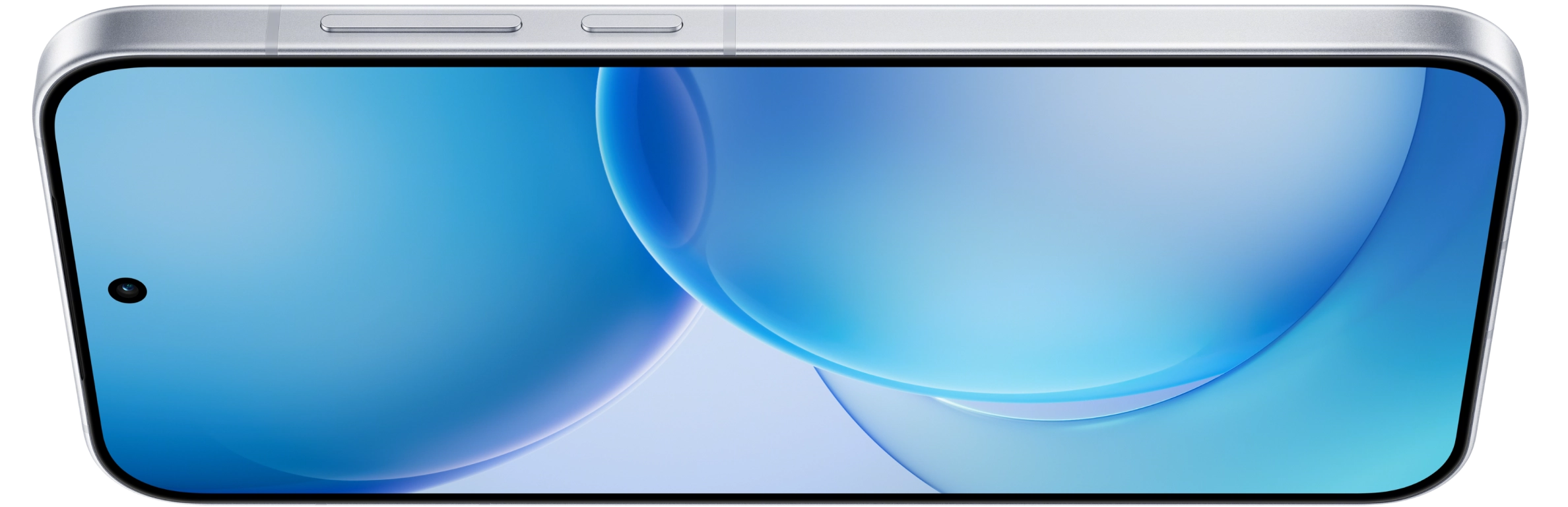 Vista horizontal do ecrã do OPPO Reno Pro16 5G, que destaca as suas molduras ultrafinas.
