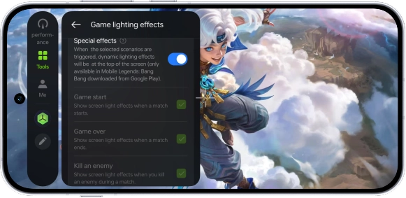 A screenshot demonstrating the Game Master Toolkit's Special effects menu